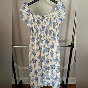 LOFT Midi Linen Dress